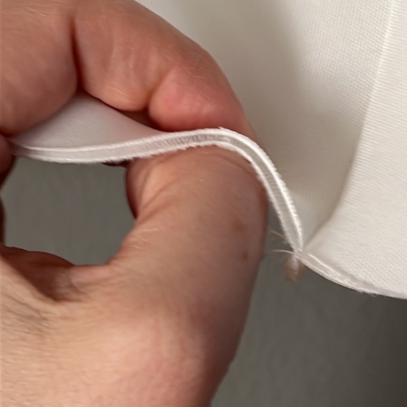 Large pleaded white A-line skirt - Picture 4 of 5